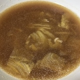 サッポロ一番味噌ラーメン味の白菜スープ